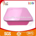 Cute plastic pink lunch box
